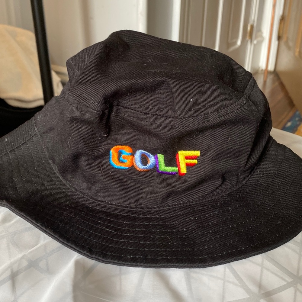 GOLF bucket, hat, black one size